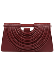 Austin Blaze Chiara Corded Handbag in Burgundy