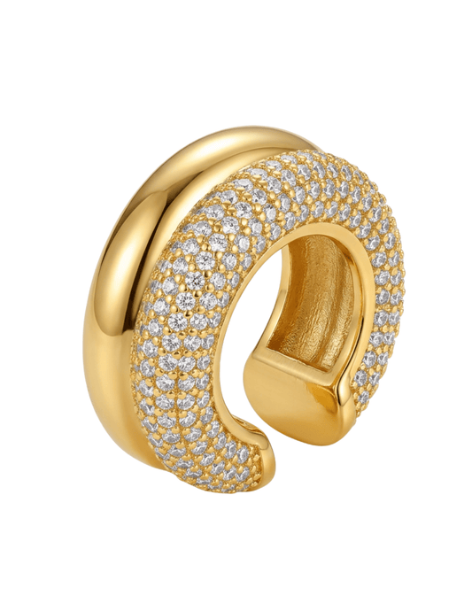 Austin Blaze Ember CZ Ear Cuff in Gold