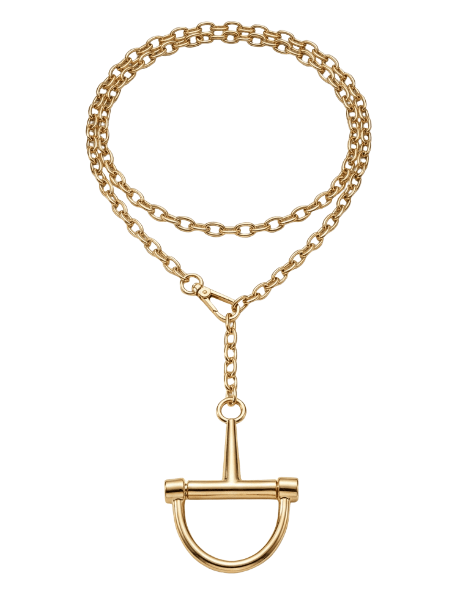 Austin Blaze Fable Horsebit Necklace in Gold