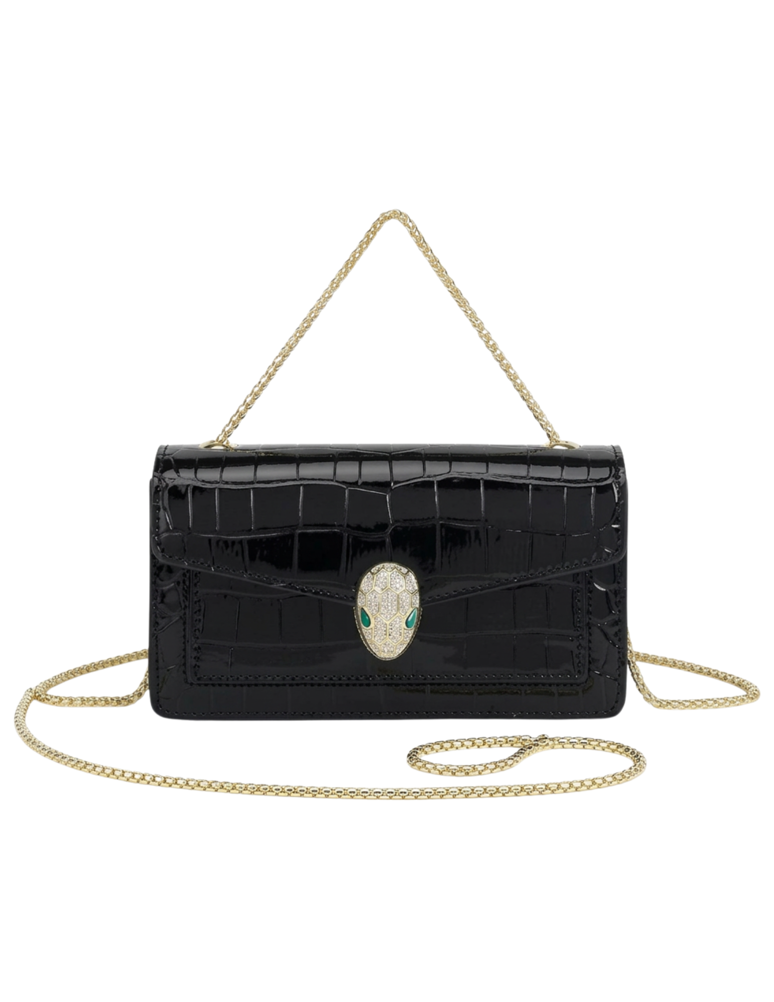 Austin Blaze Jayde Serpent Clutch in Black