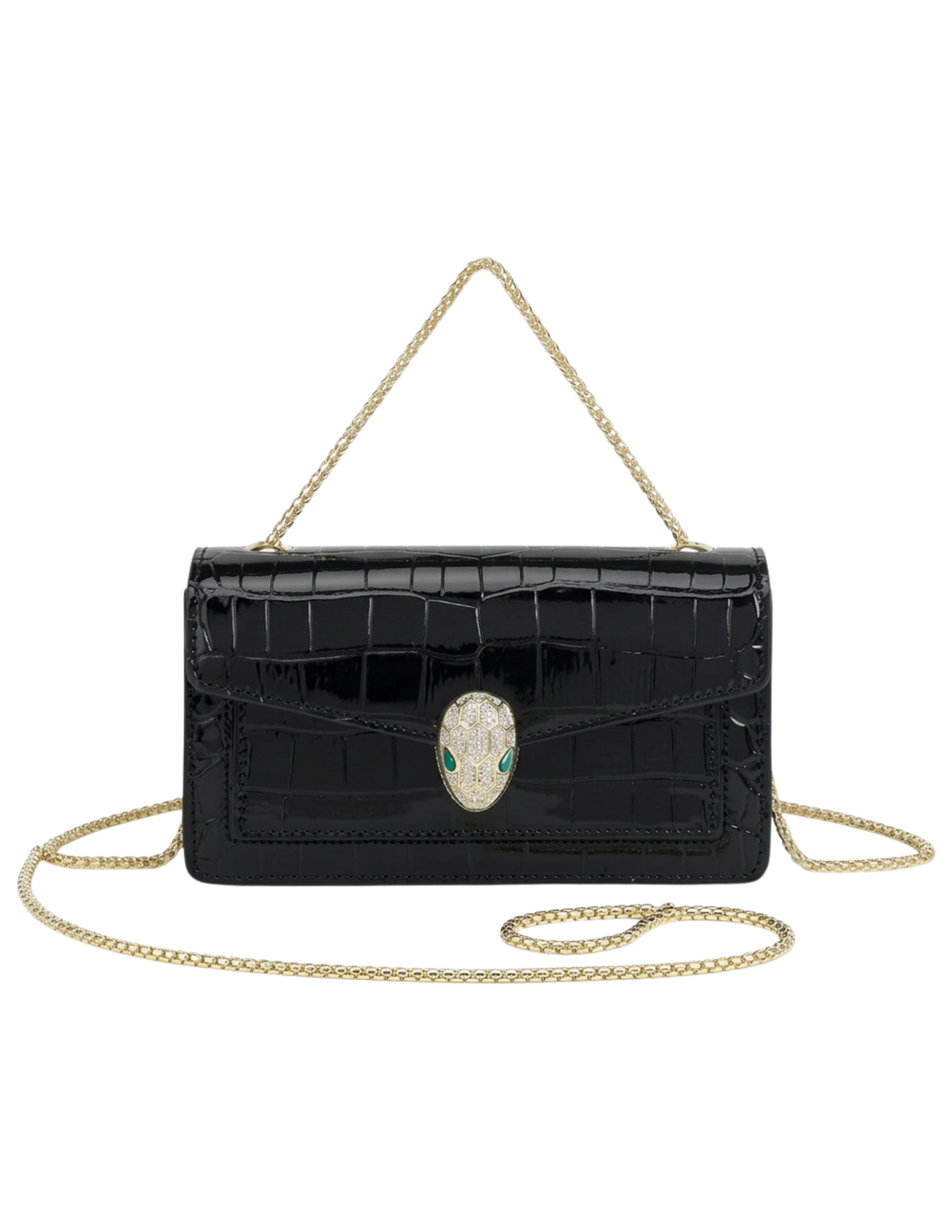 Austin Blaze Jayde Serpent Clutch in Black