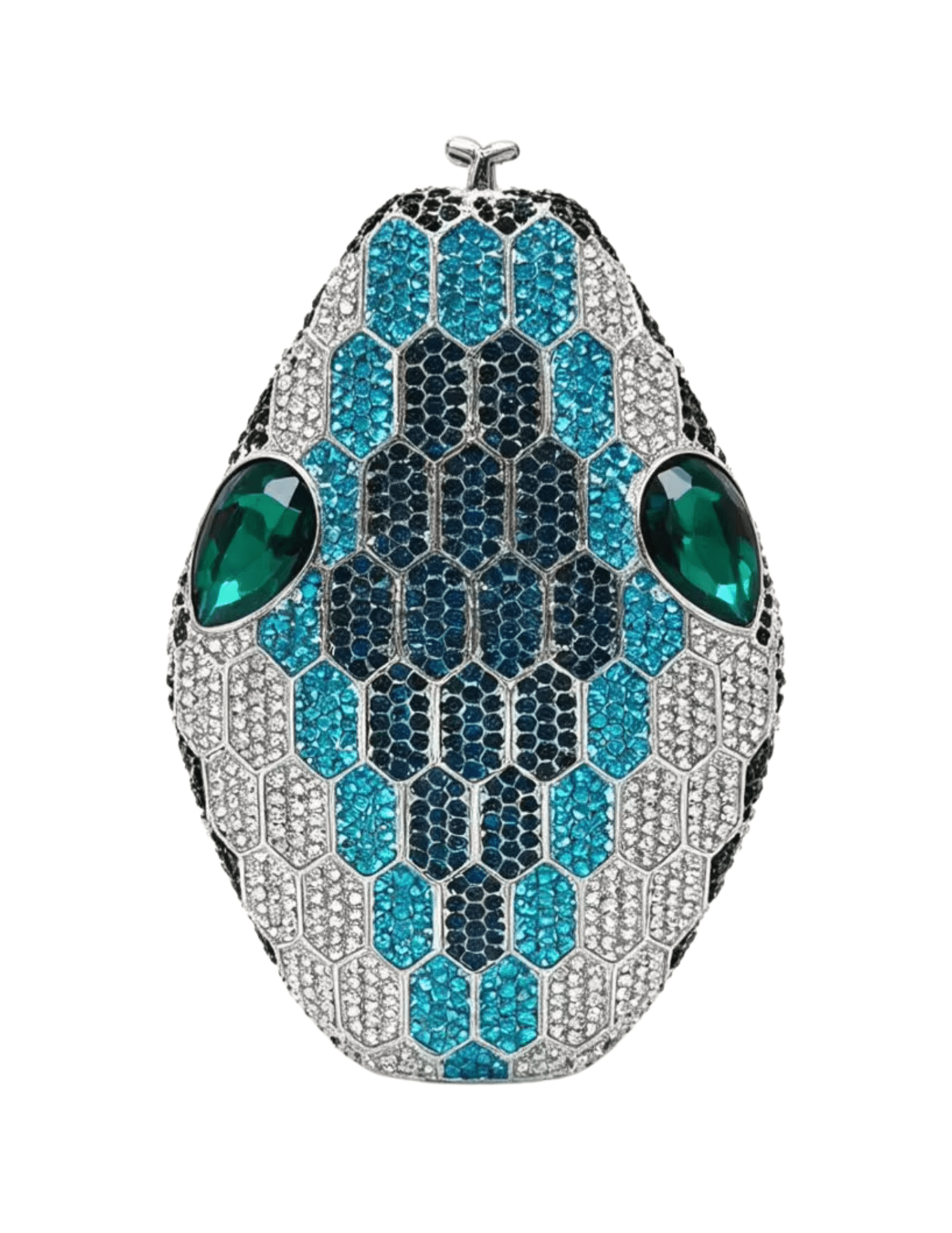 Austin Blaze Khaleesi Snake Clutch in Blue Multi,