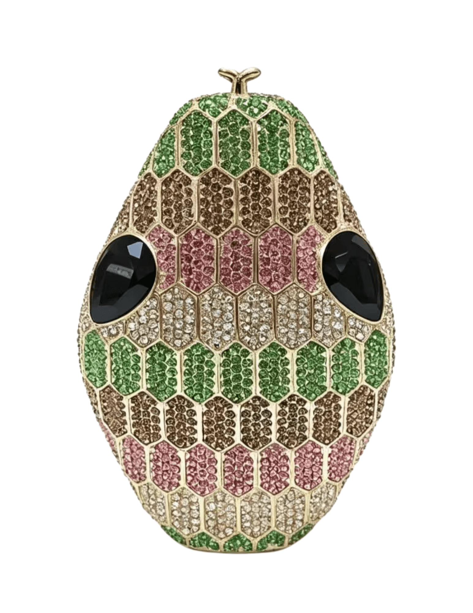 Shop the Austin Blaze Khaleesi Snake Clutch in Pink Green Multi