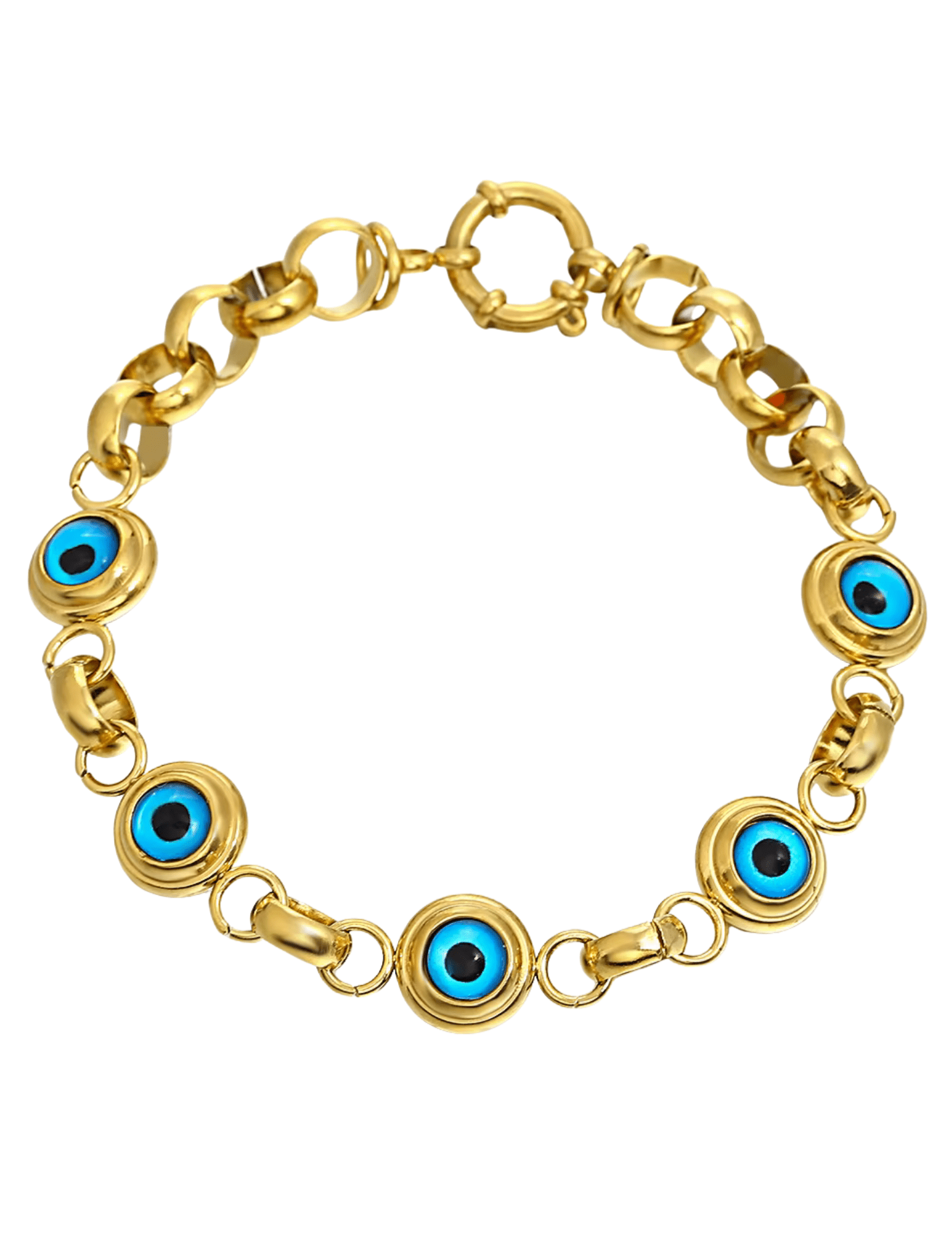 Austin Blaze Kiara Evil Eye Bracelet Gold & Blue