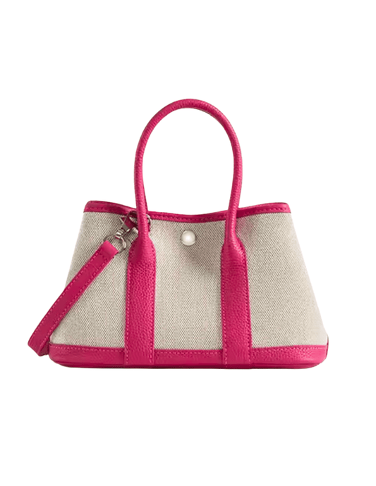 Austin Blaze Magnolia crossbody mini tote handbag in fuchsia
