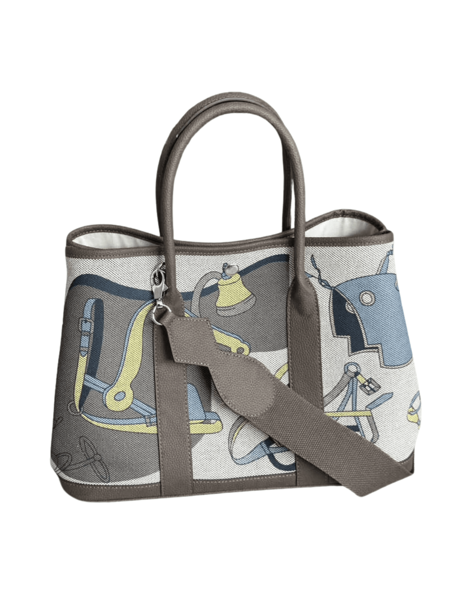 Austin Blaze - Austin Blaze Small Printed Linen Leather Tote - Buy Online