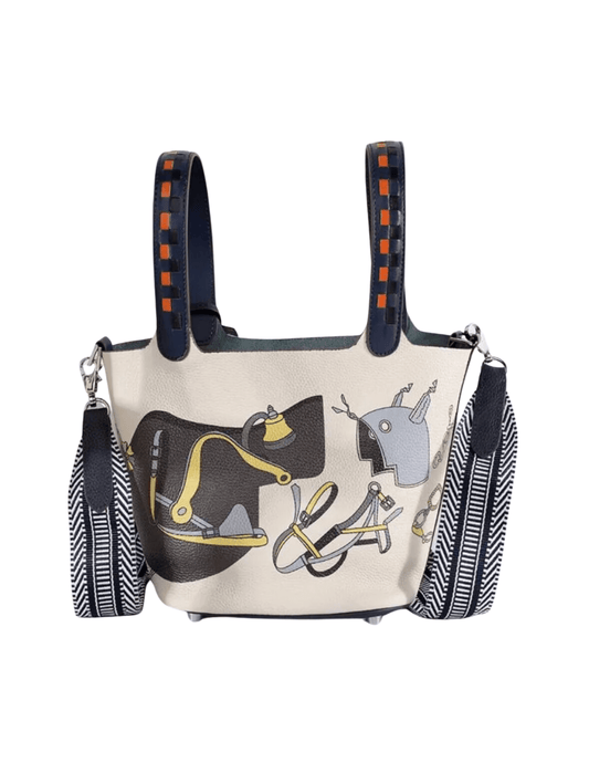 Austin Blaze - Austin Blaze Painted Leather Basket Bag - Buy Online