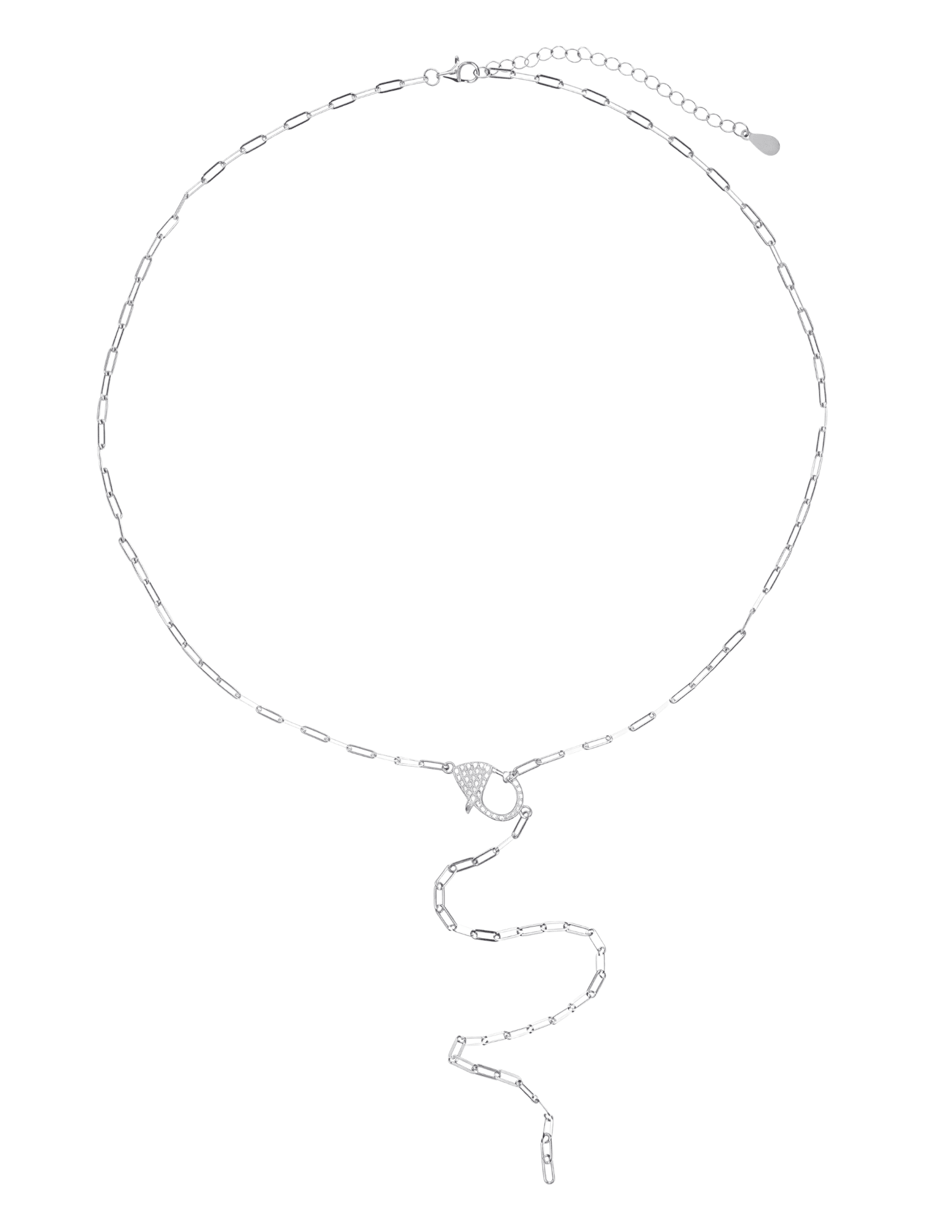 Austin Blaze Melissa Silver Lariat Necklace | Steven Dann