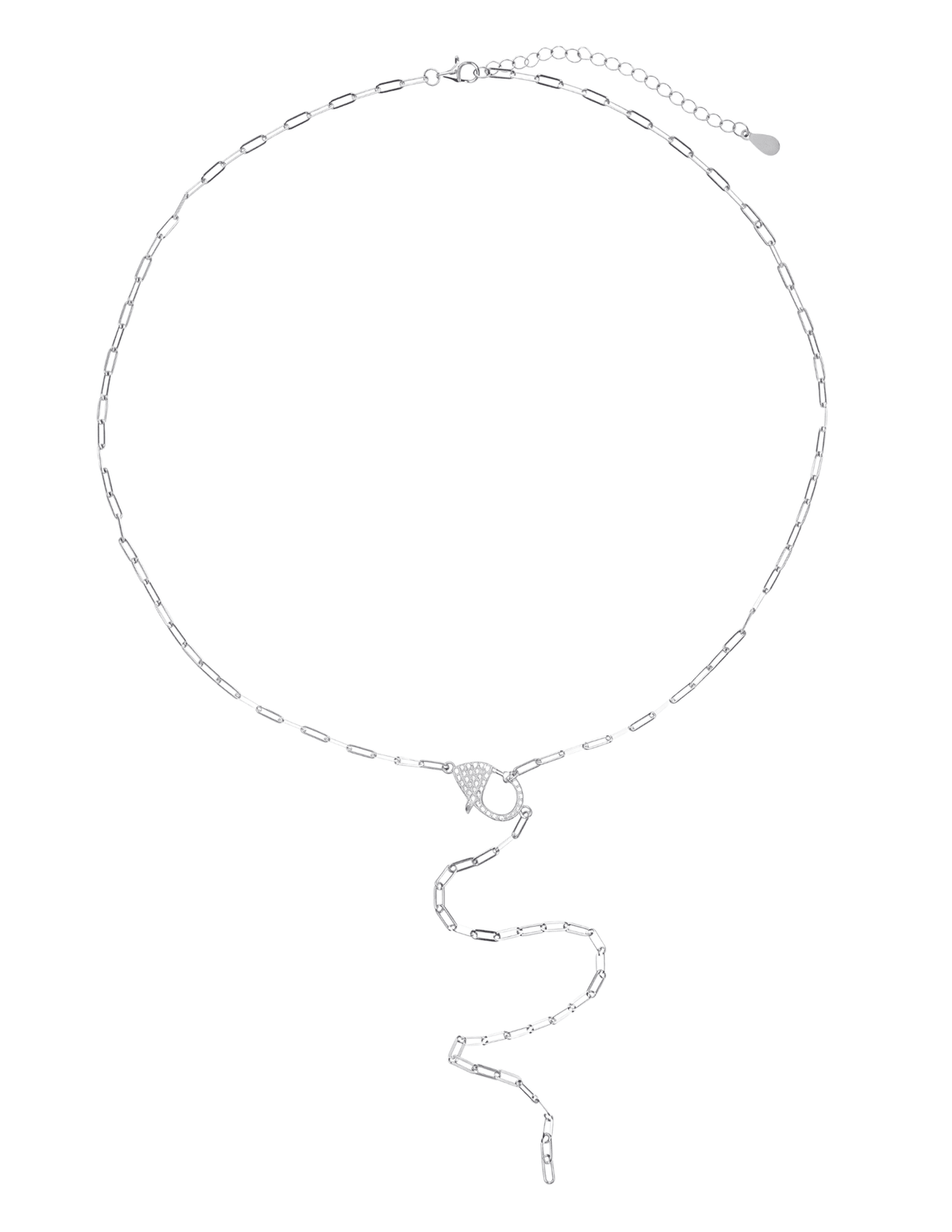 Austin Blaze Melissa Silver Lariat Necklace | Steven Dann