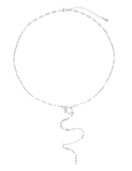 Austin Blaze Melissa Silver Lariat Necklace | Steven Dann