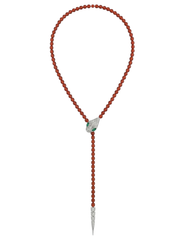 Austin Blaze Paola Rust Red Serpent Lariat Necklace