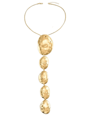 Austin Blaze Phoebe Geometric Statement Necklace in Gold