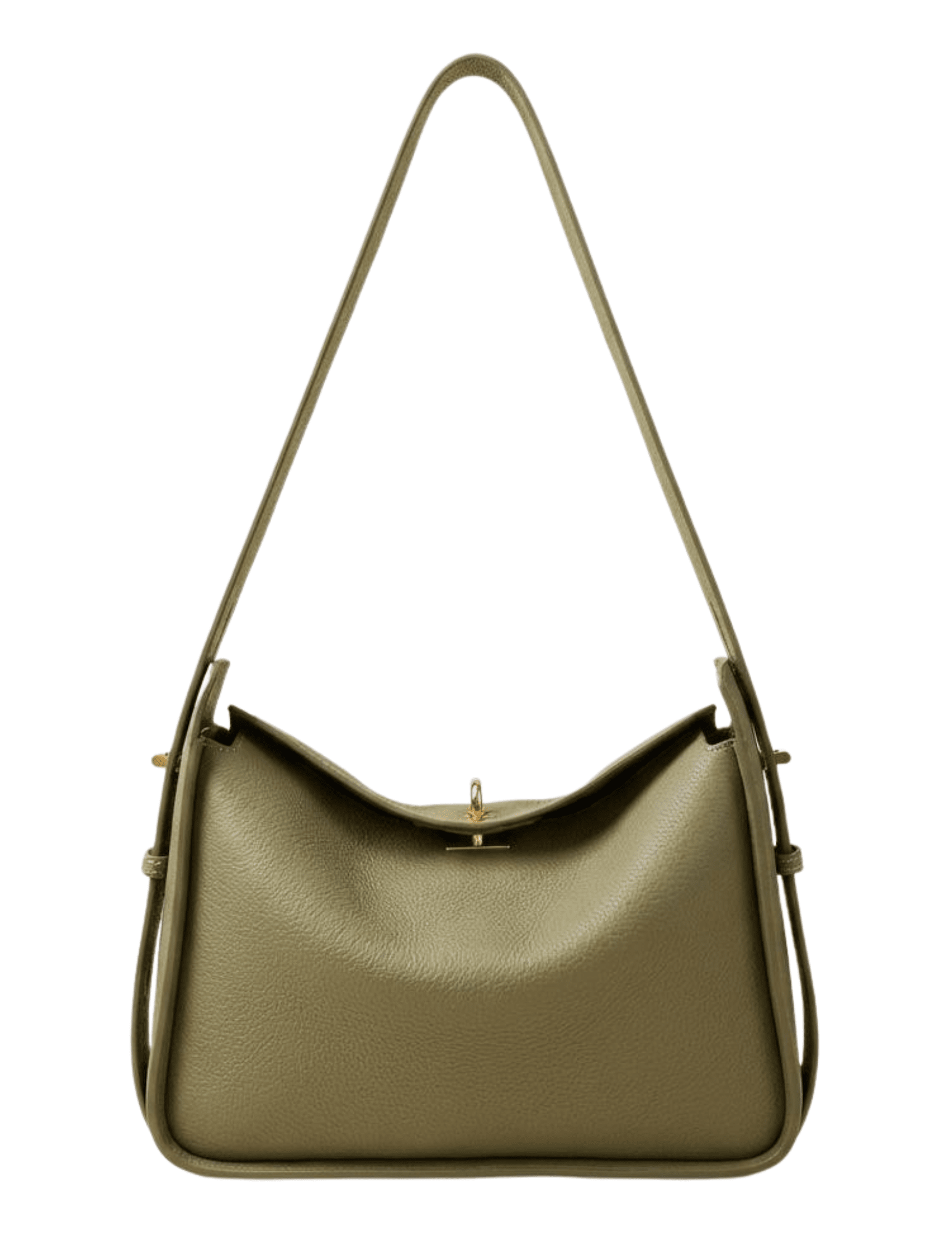 Austin Blaze Remi leather shoulder bag in olive with adjustable strap