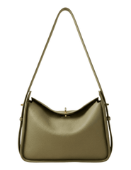Austin Blaze Remi leather shoulder bag in olive with adjustable strap