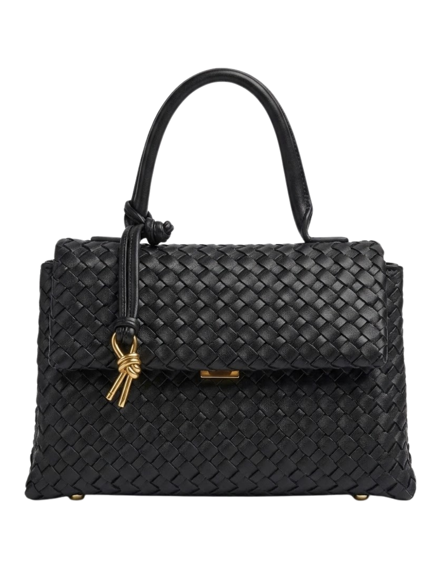 Austin Blaze Sloane Woven Top Handle Bag in black,
