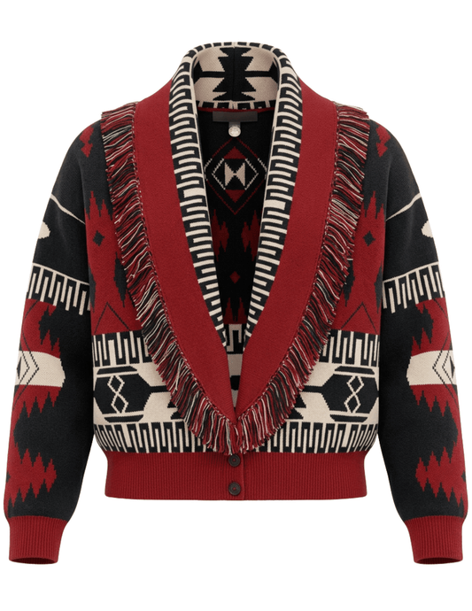 Austin Blaze Storm Fringe Knit Cardigan | Steven Dann