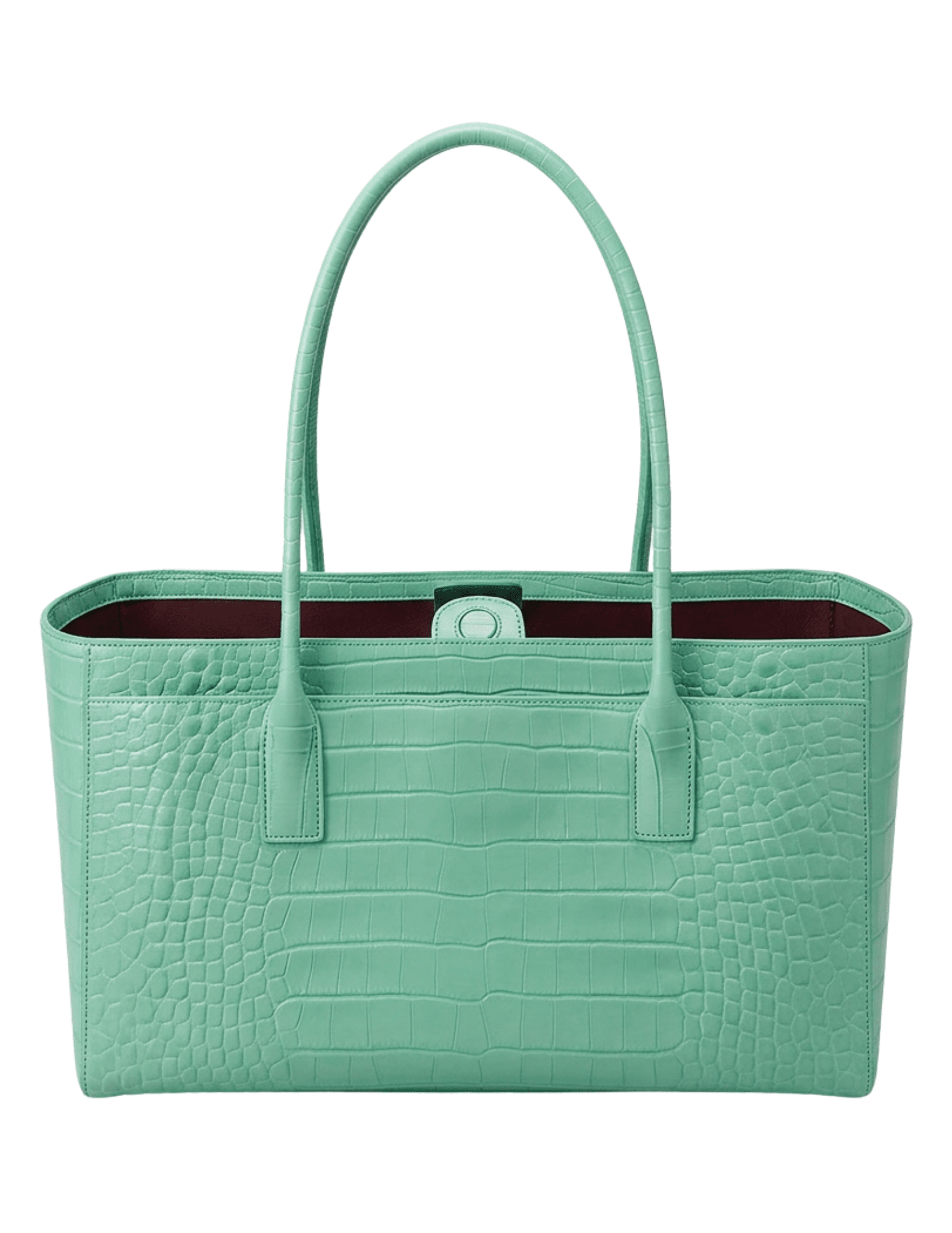 Austin Blaze Velma Croc Shoulder Tote Mint