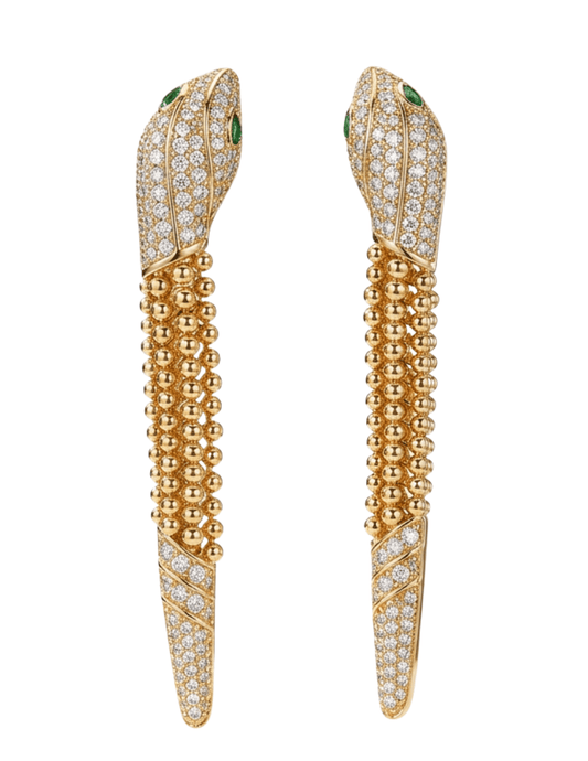 Austin Blaze Venom II Embellished Earrings Gold
