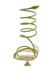 Back view of Cult Gaia Claire Sandal in Multi with 1.4 inch kitten heel