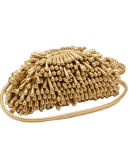 Side view of Cult Gaia Jaala Beaded Nano Crossbody Brass