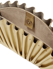 Close-up of pleated Cult Gaia Nala Mini Clutch