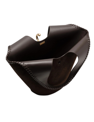 Cult Gaia Nova Suede Tote in Luwak open