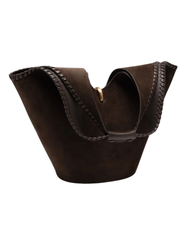  Cult Gaia Nova Suede Tote in Luwak side