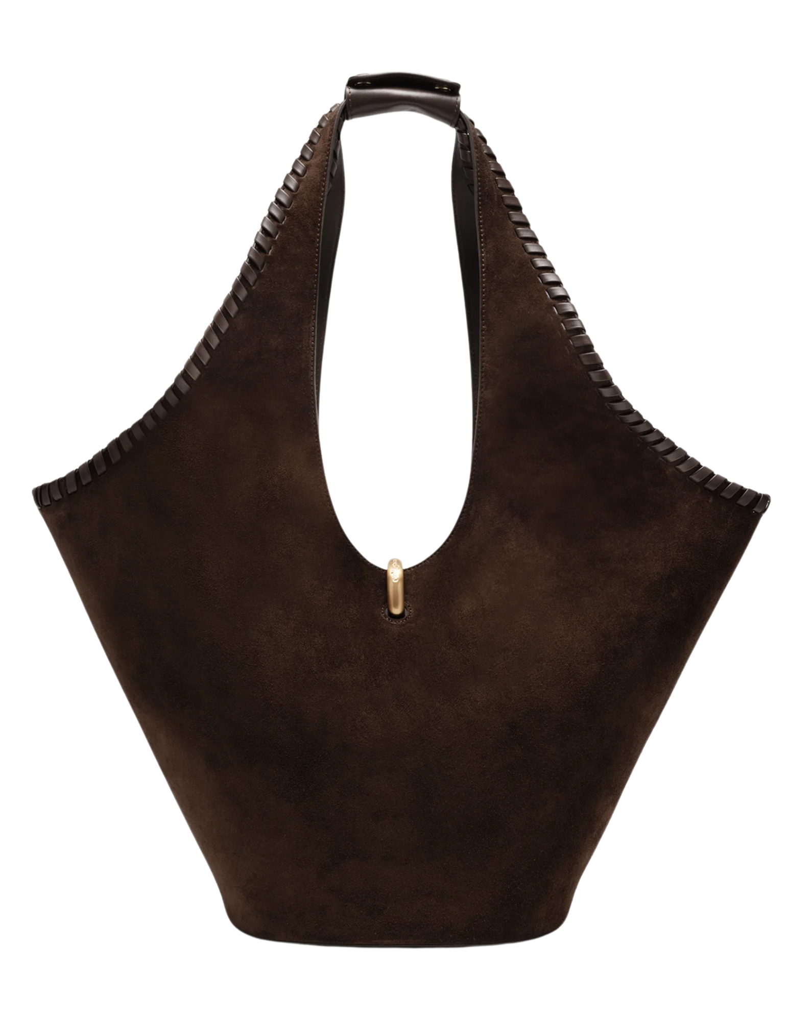 Cult Gaia Nova Suede Tote in Luwak