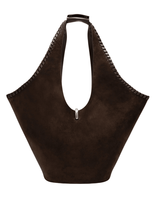 Cult Gaia Nova Suede Tote in Luwak