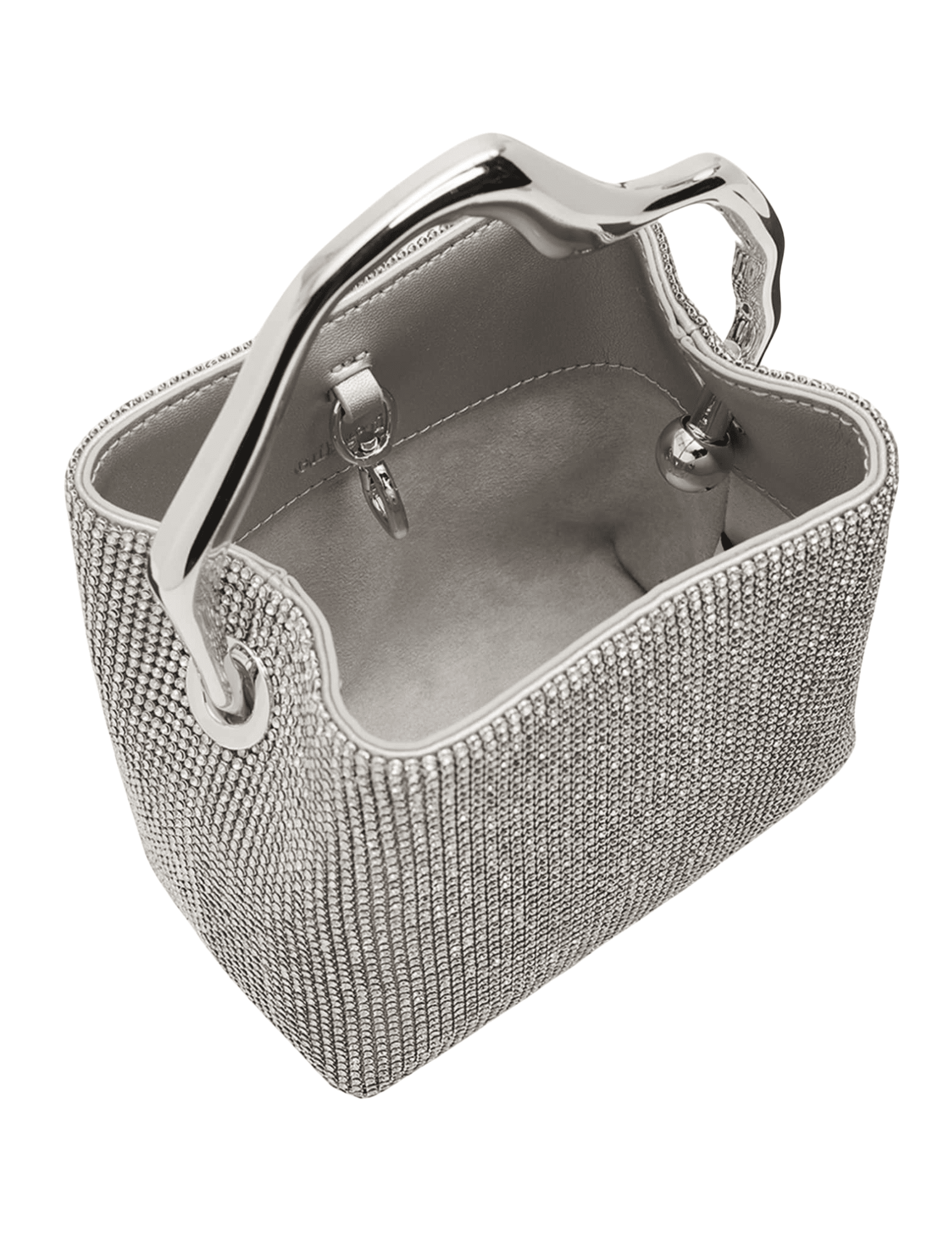 Cult Gaia Solene Mini Rhinestone Bag in Clear