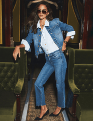 L'AGENCE Milana Low-Rise Straight Leg Jeans editorial