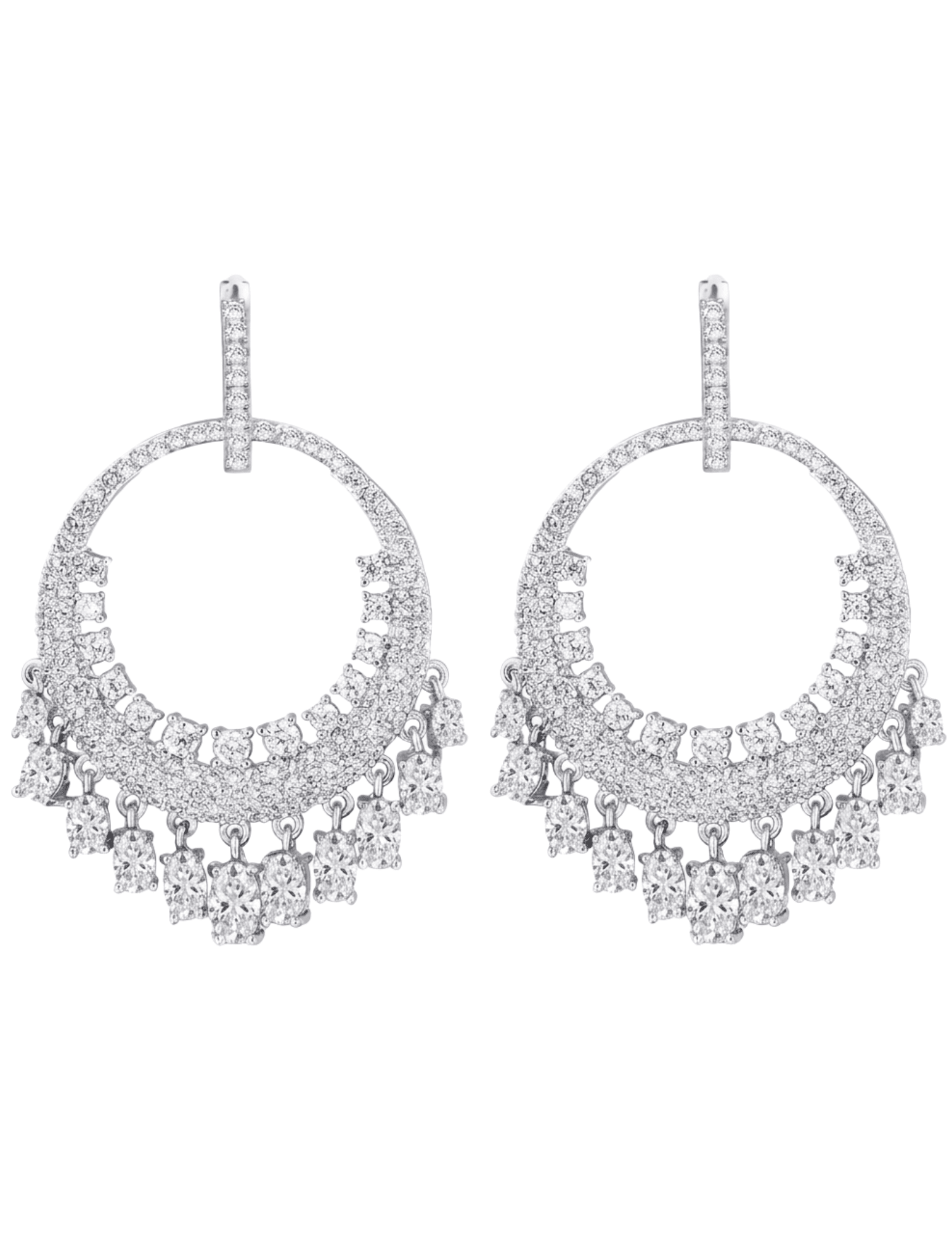 Fleur de Camélia Alani CZ Earrings Silver | Steven Dann