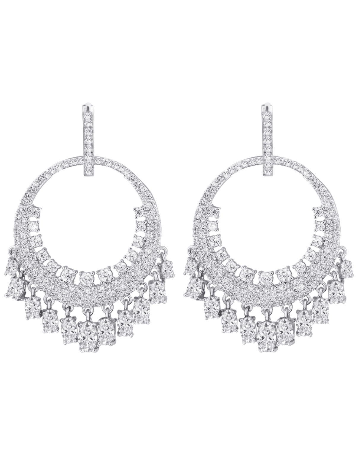 Fleur de Camélia Alani CZ Earrings Silver | Steven Dann