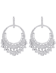 Fleur de Camélia Alani CZ Earrings Silver | Steven Dann