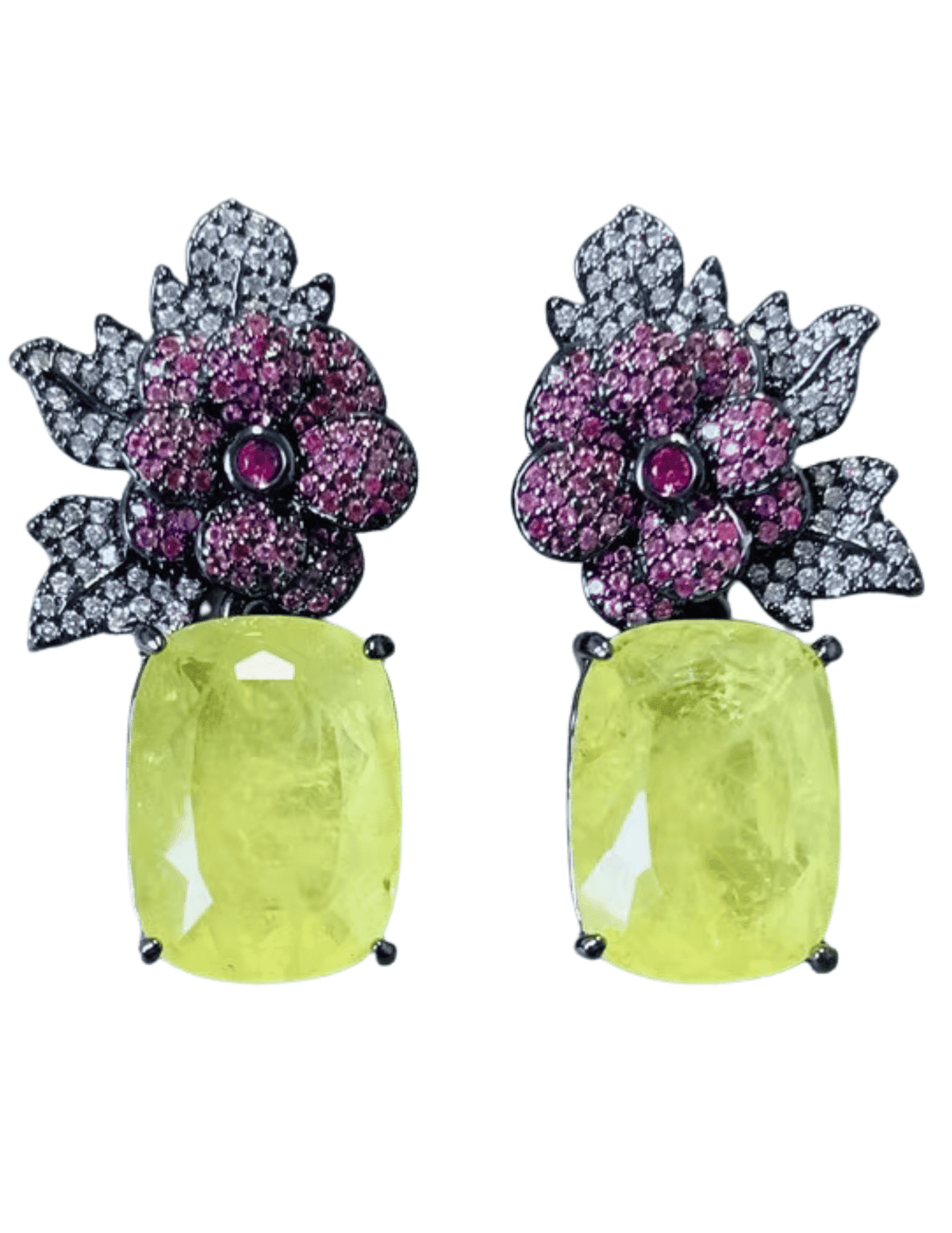 fleur-de-camelia-amiri-statement-earrings-yellow-multi
