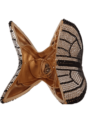 Inside image of Fleur de Camélia Arabella 3D Butterfly Rhinestone Clutch 