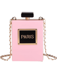 Light pink parfum crossbody bag