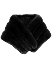 Fleur de Camélia - Fleur de Camélia Fox Fur Shawl - Buy Online