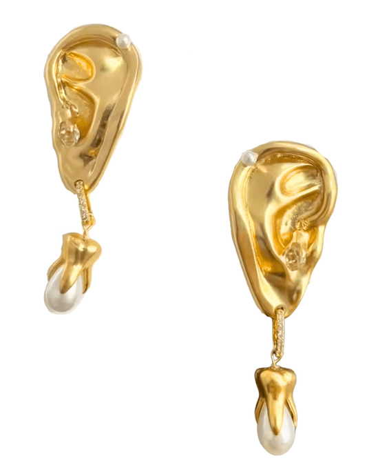 Fleur de Camélia - Fleur de Camélia Chloe Clip-On Earrings - Buy Online