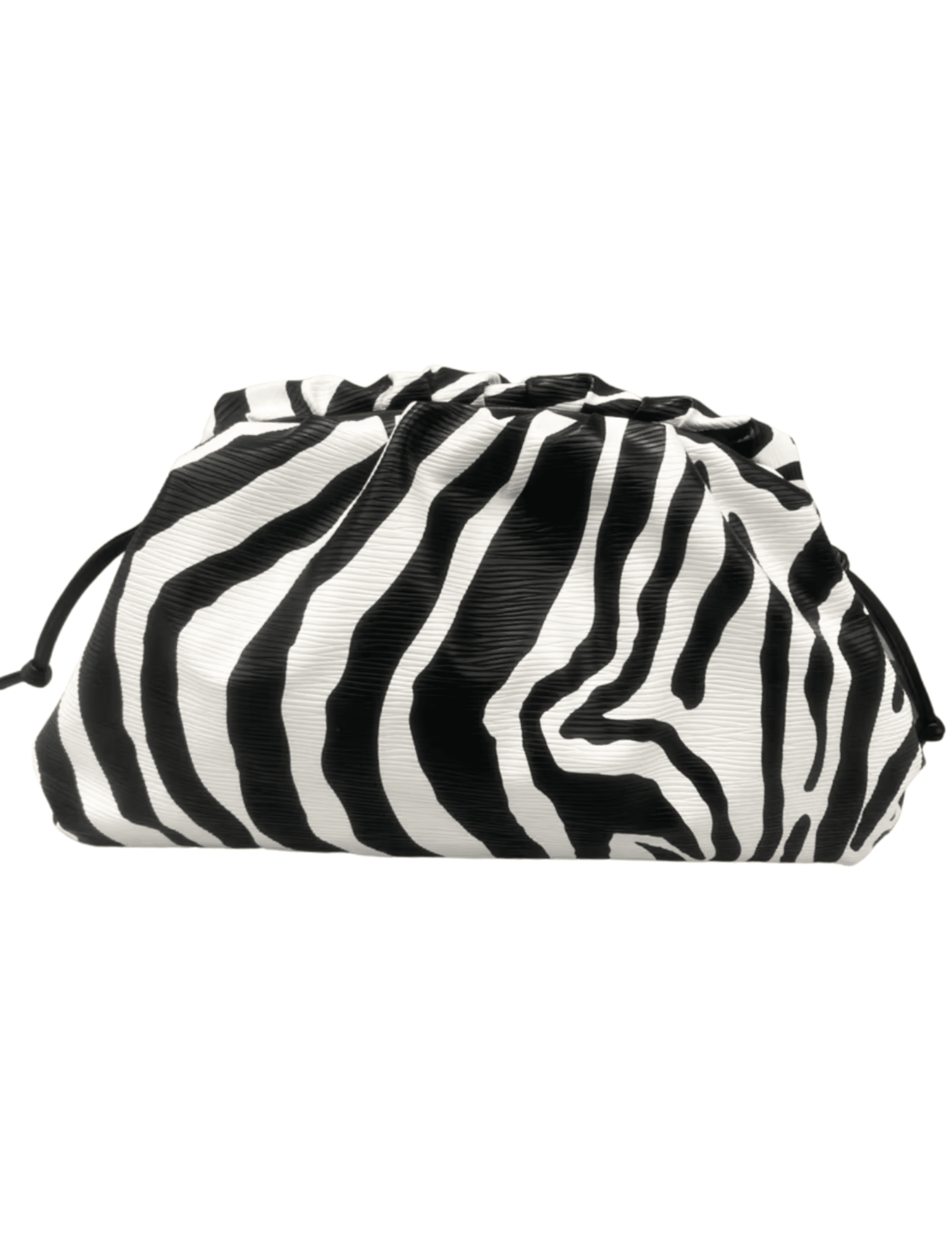 Fleur de Camélia Eliana Large Zebra Pouch Clutch