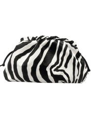Fleur de Camélia Eliana Large Zebra Pouch Clutch