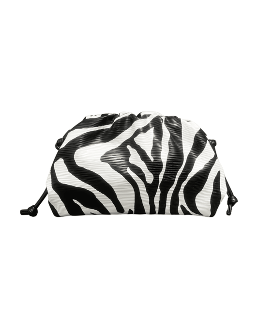 Fleur de Camélia Eliana Small Zebra Pouch Clutch