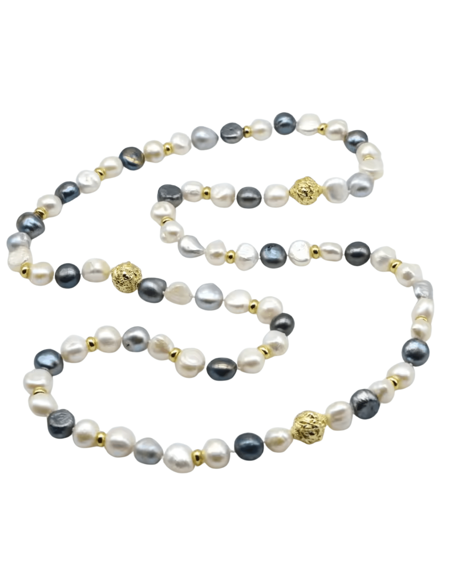 Fleur de Camélia Mer Freshwater Pearl Necklace in ivory multi strand