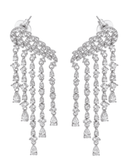 Fleur de Camélia Gabriella CZ Earrings Silver | Steven Dann