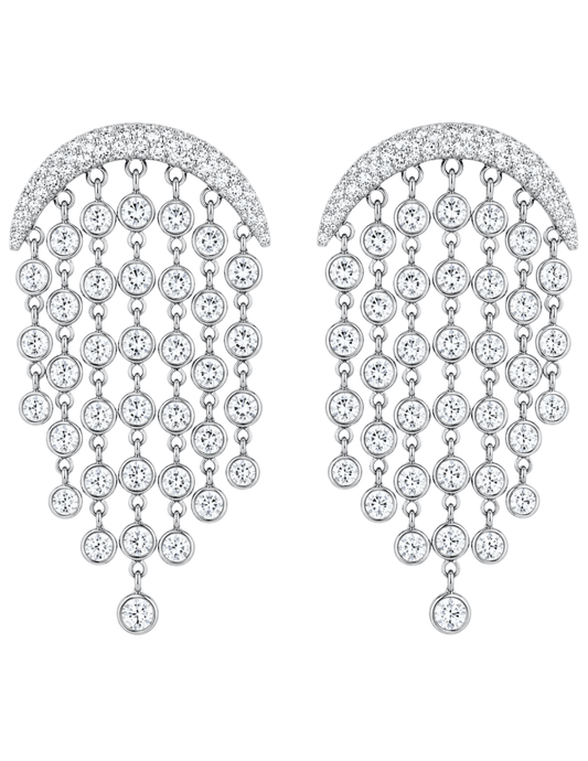 Fleur de Camélia Hadley CZ Earrings Silver | Steven Dann