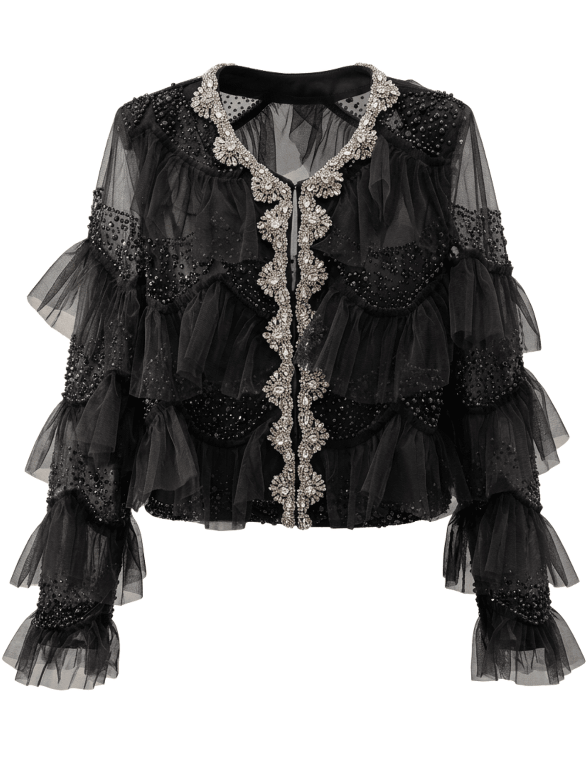 Fleur de Camélia Kennedy Embellished Tulle Jacket | Steven Dann