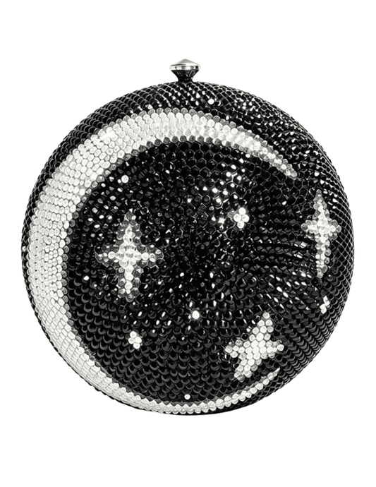 Fleur de Camélia Luna Rhinestone Clutch | Steven Dann