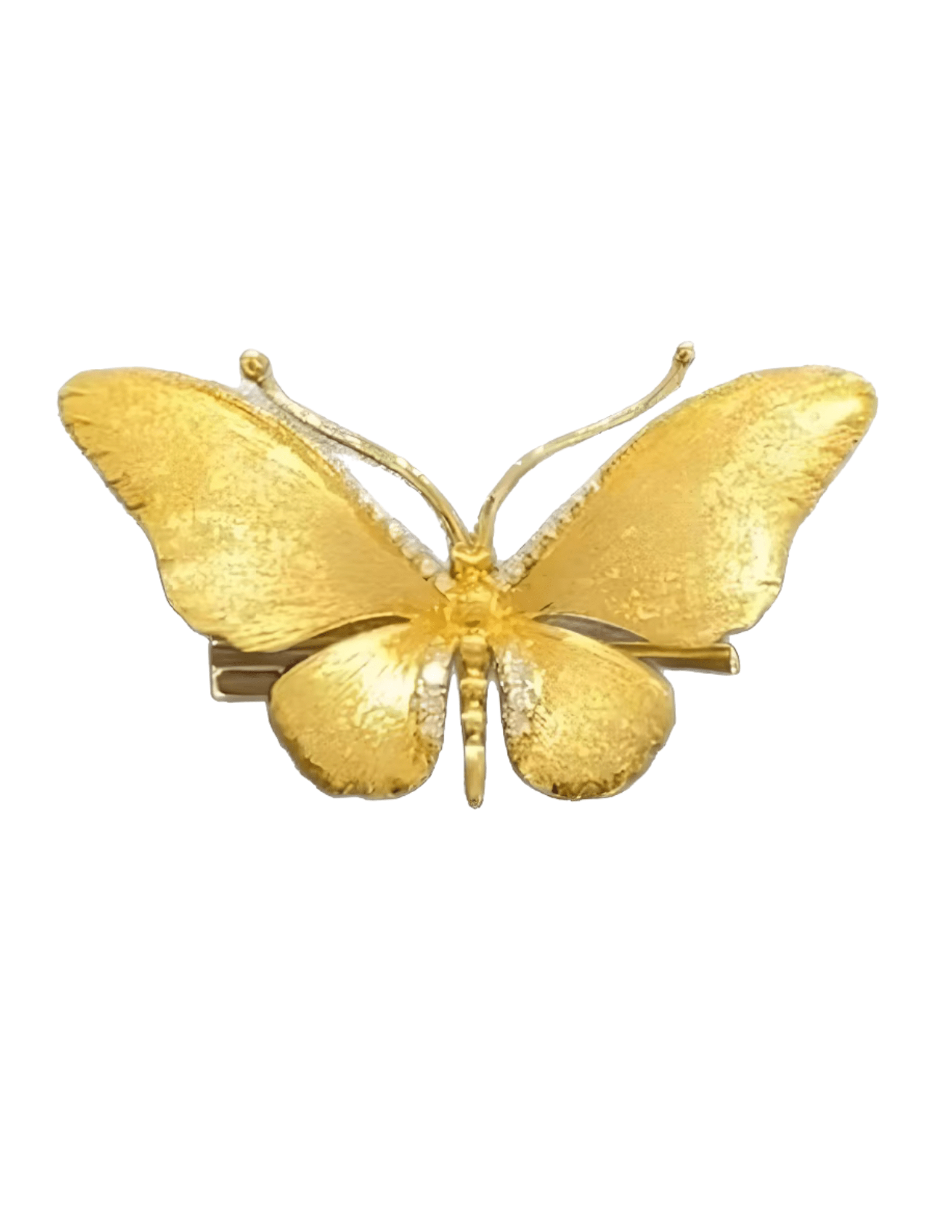 Fleur de Camélia Maeve butterfly brooch in gold-tone metal”