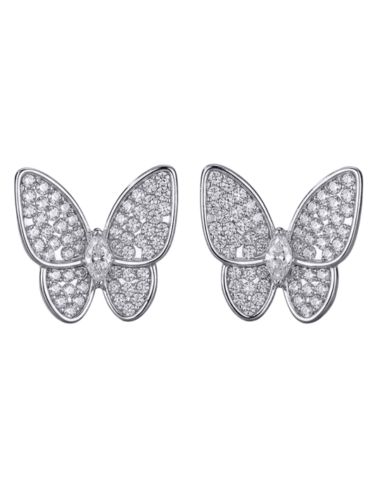 fleur-de-camelia-mara-pave-stud-earrings-silver-front