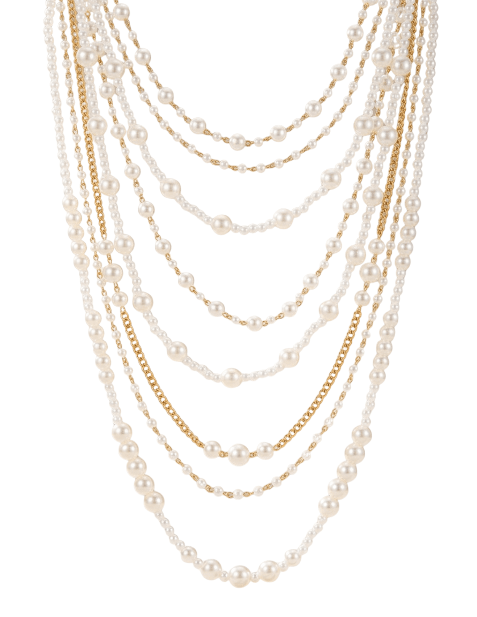 Fleur de Camélia Margaret Layered Pearl Necklace details